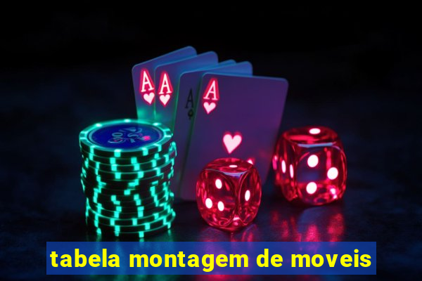 tabela montagem de moveis